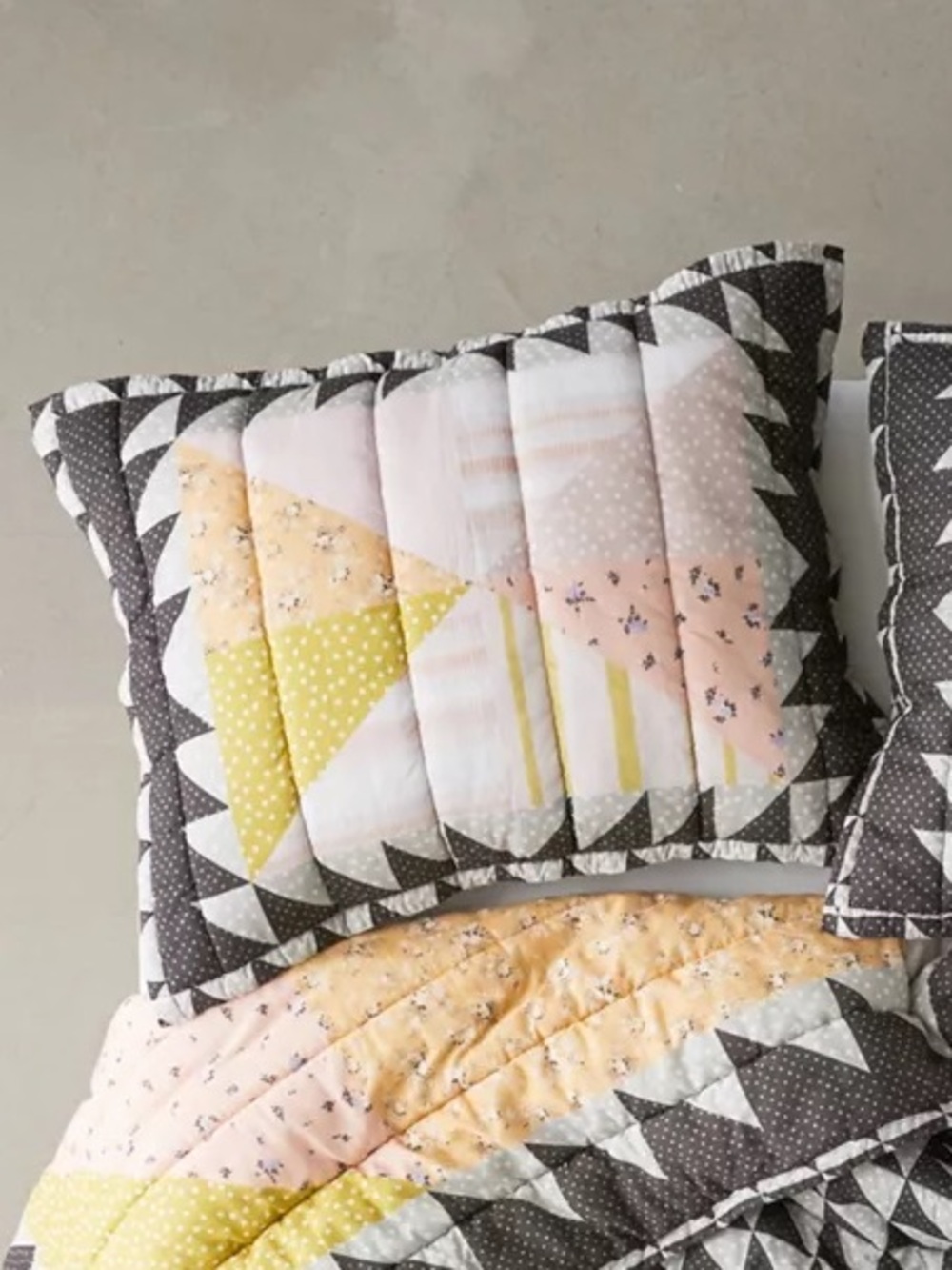NWOT Urban Outfitters Valentina Mixed Print Quilted Sham
